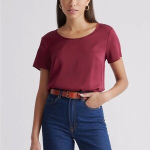 Washable Stretch Silk Tee